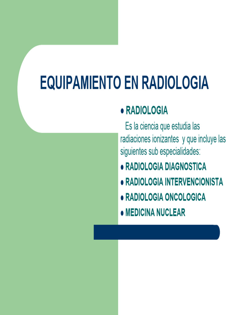 Equipamiento en Radiología E-Cruz | PDF | Radiología | Rectificador