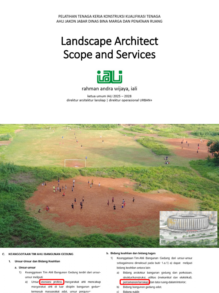 Landscape Architect Scope & Services | PDF