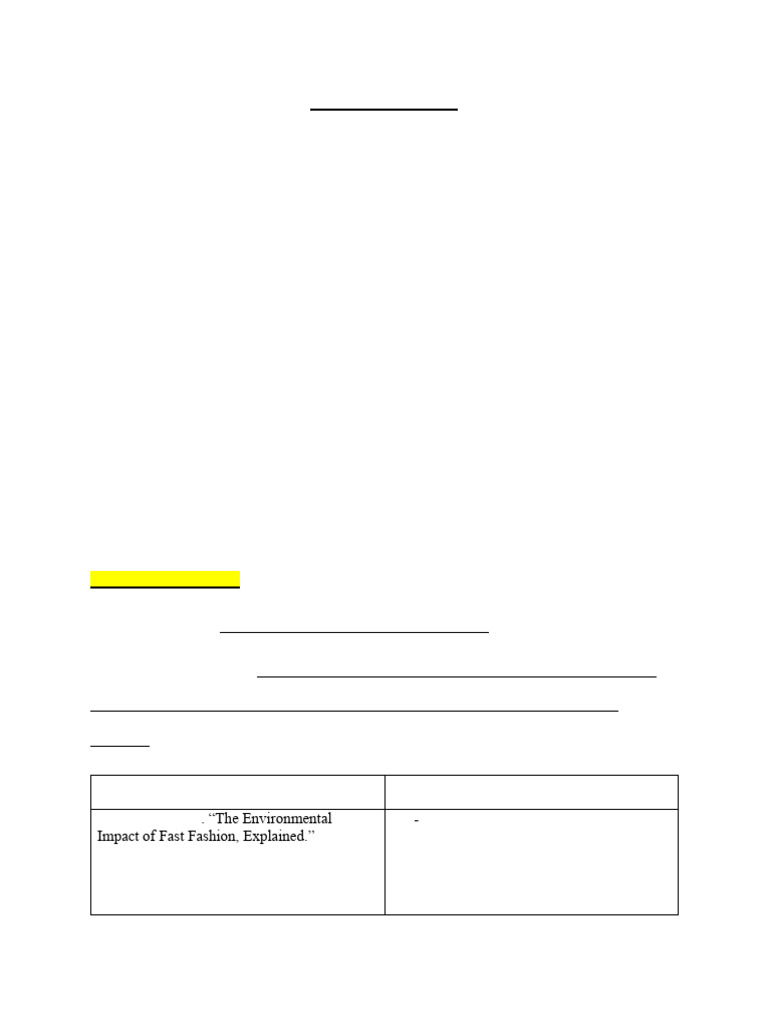 Detailed Paper Outline | PDF | Recycling | Textiles