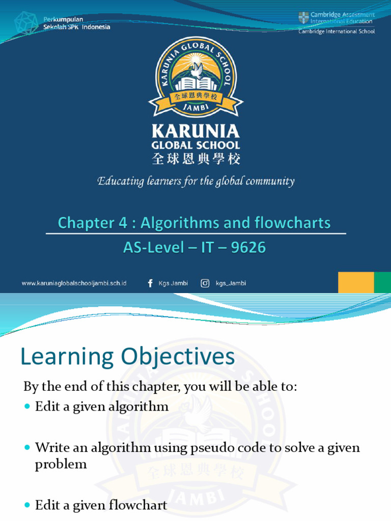 As-Level IT-9626-Chapter 4 - Algorithms and Flowcharts-01 | PDF ...