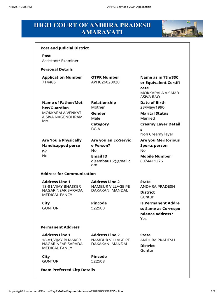APHC Services 2024 Application | PDF