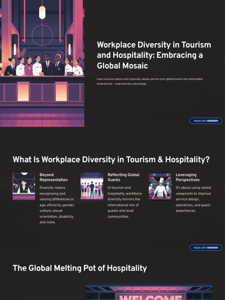 Workplace Diversity in Tourism and Hospitality Embracing a Global ...