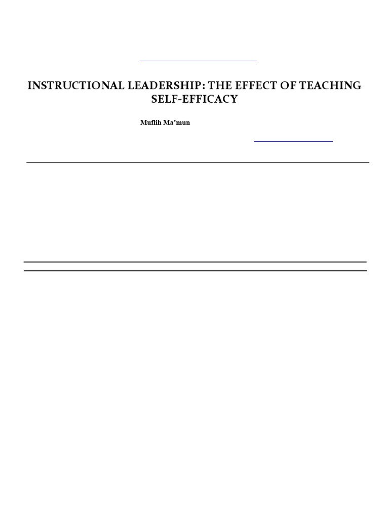 9a6ca5d6bd47fbd2ee82be192ed123c38385 | PDF | Self Efficacy | Teachers