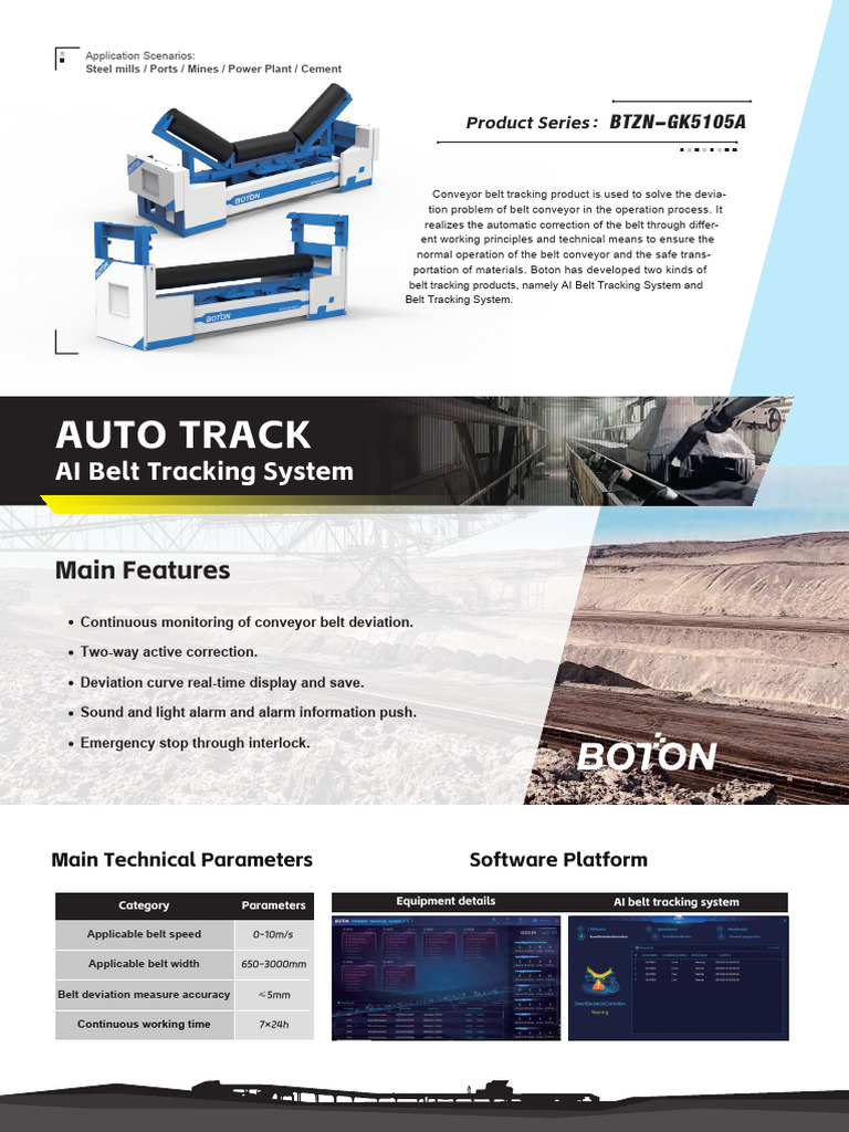 Boton - Auto Track AI Belt Tracking System | PDF | Bearing (Mechanical ...