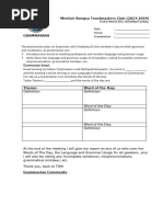 Toastmasters Grammarian Meeting Script | PDF