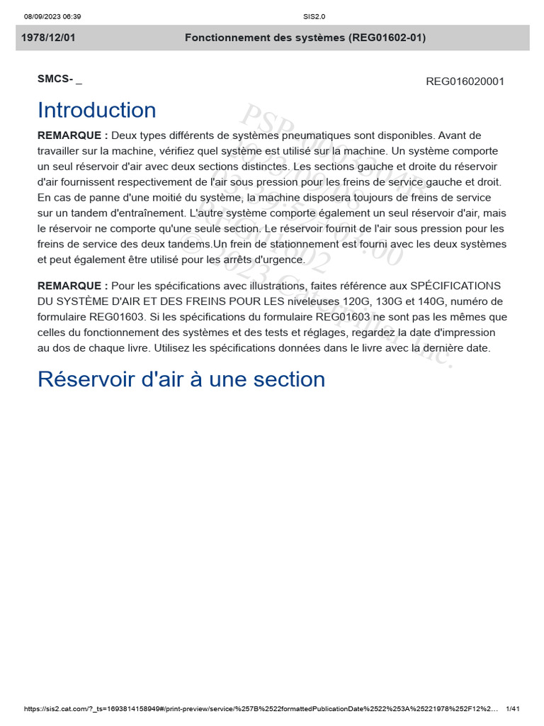 Fonctionnement Des Systèmes (REG01602-01)SIS2.0 | PDF | Frein | Soupape