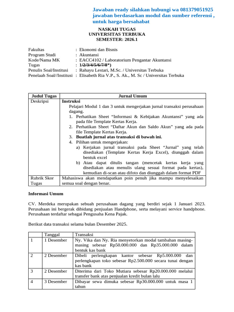 Soal Tugas 1 Lab PA | PDF
