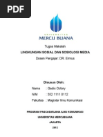 Download Lingkungan Sosial amp Sosiologi Media - Gadis by gadisrhasya SN102557788 doc pdf