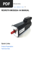 BOSCH REXROTH INDRAMAT MKD025B 144 KG1 KN