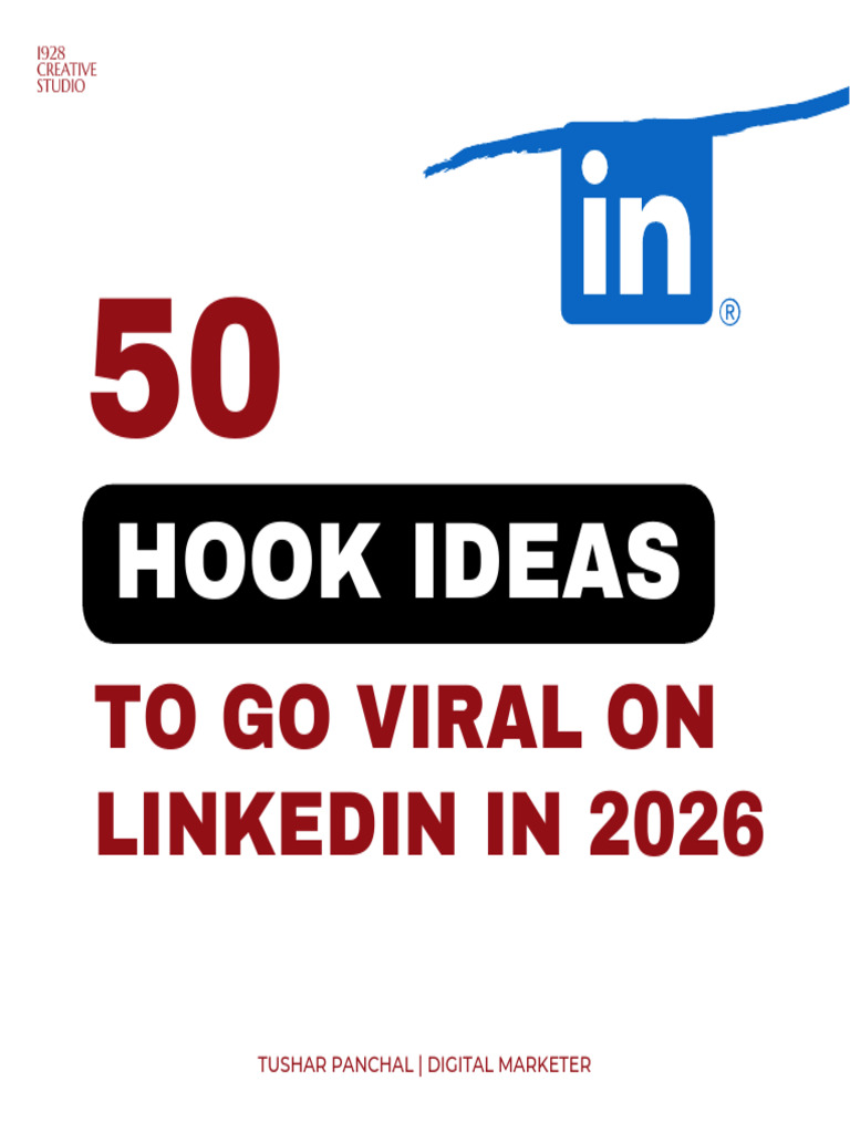 50 Hook Ideas to Go Viral on Linkedin | PDF