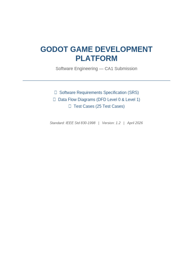 GODOT Final Submission | PDF | Computing | Software