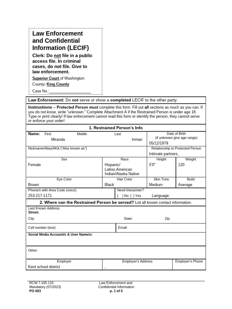 Law Enforcement and Confidential Information (2) | PDF | Race And ...