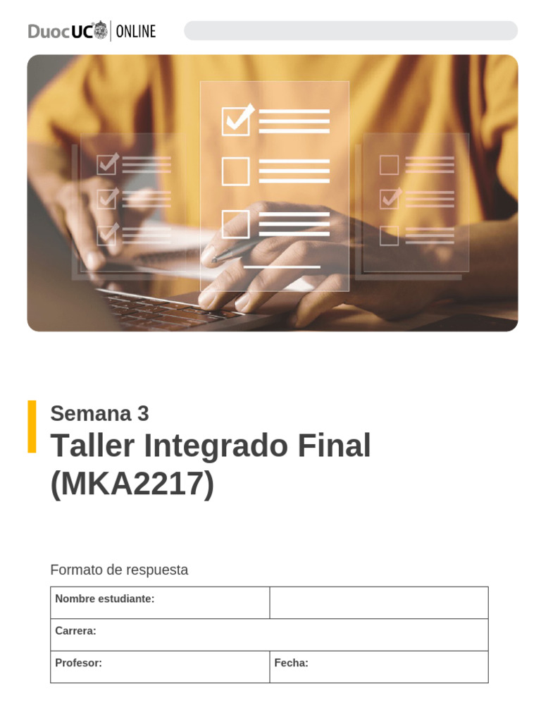MKA2217 Exp2 S3 Formato de Respuesta | PDF | Marketing