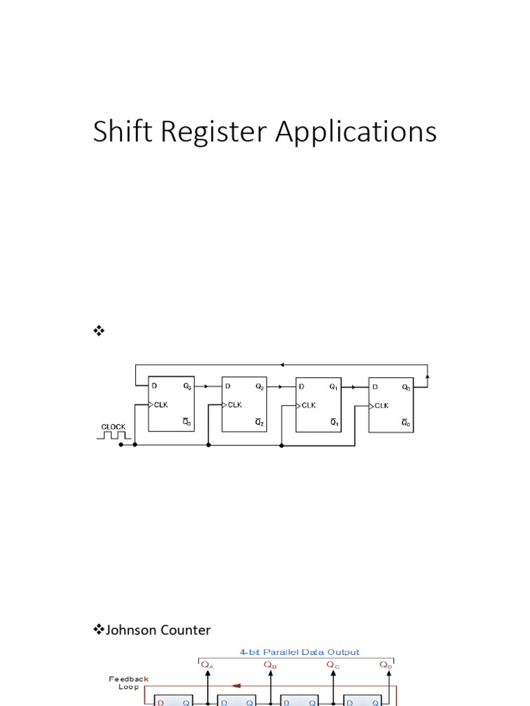 Shift Register Applications | PDF