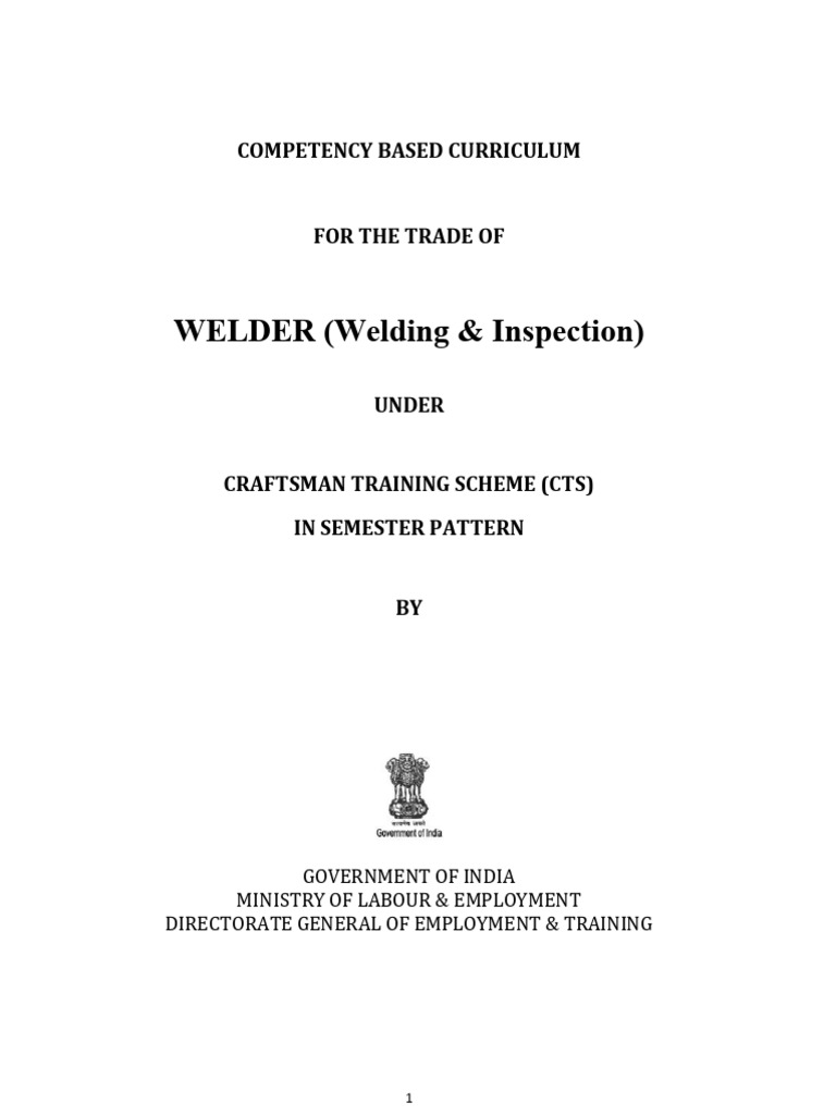 Curriculum Welder(Welding&Inspection) | PDF | Welding | Construction
