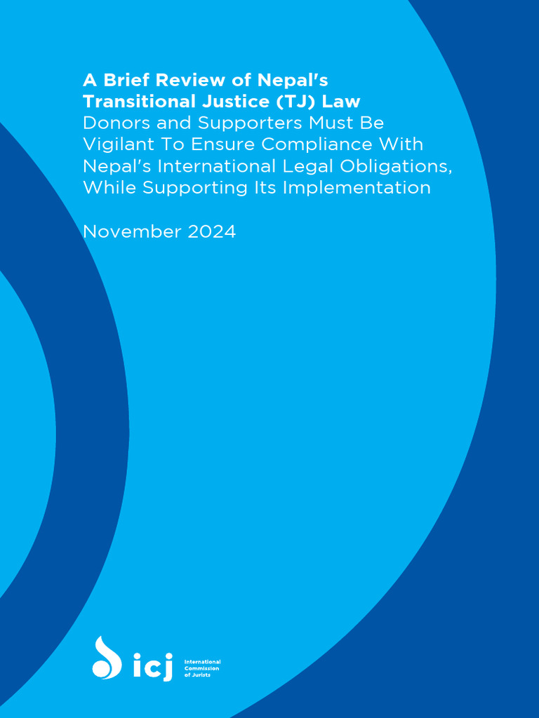 A Brief Review of Nepals Transitional Justice TJ Law | PDF | Rape ...