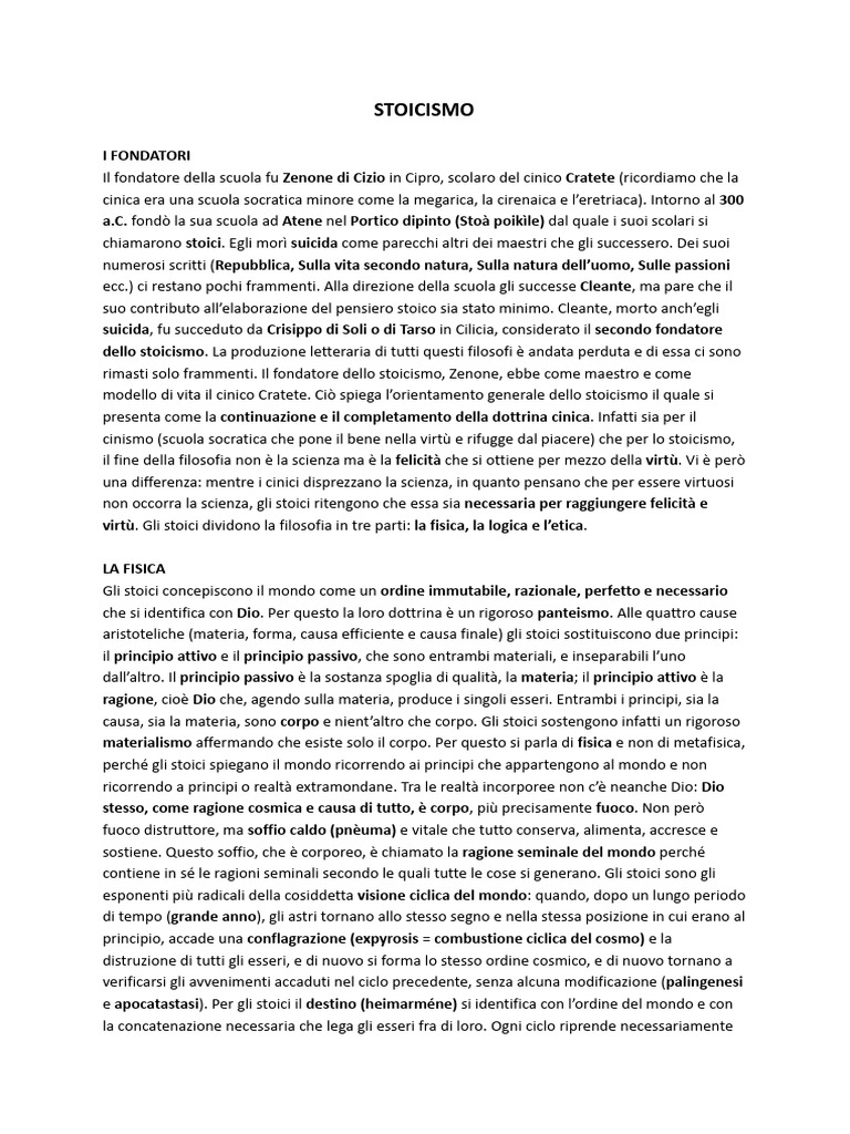 Stoicism o | PDF