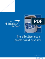 Effectiveness of Promotional Products Blue Paper by Promotional Products Retailer 4imprint