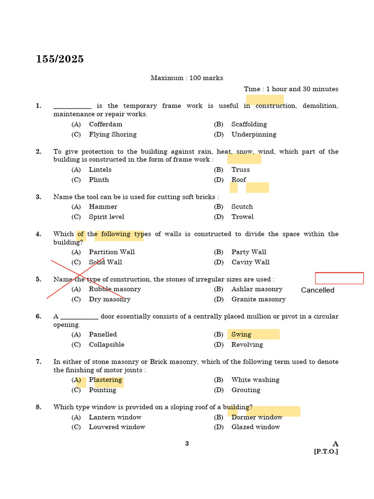 Pyq 10 - Answer | PDF | Force | Bridge