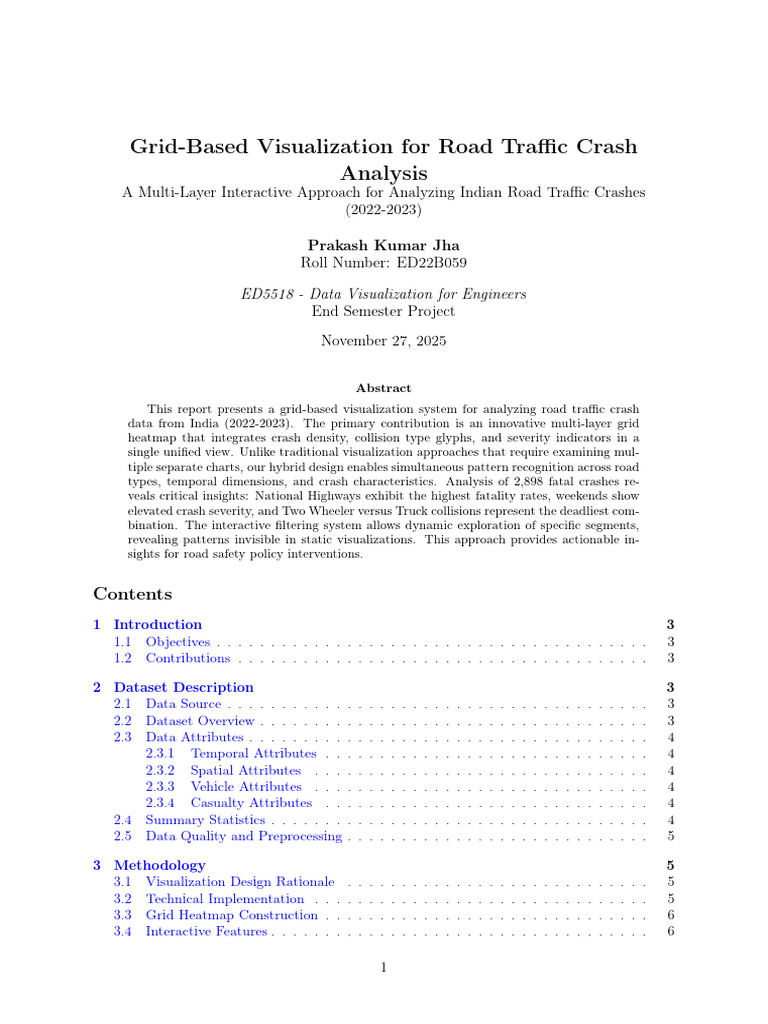 ED22B059 ED5518Project | PDF | Traffic Collision | Road Safety