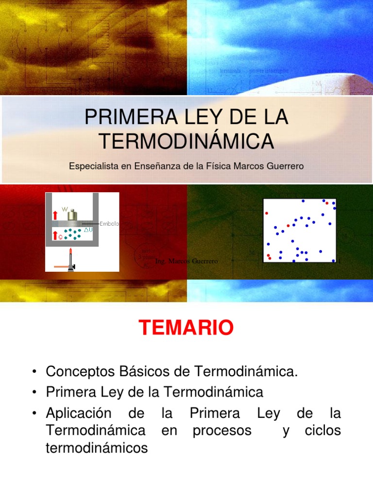 Primera Ley de La Termodinmica | PDF | Termodinámica | Gases