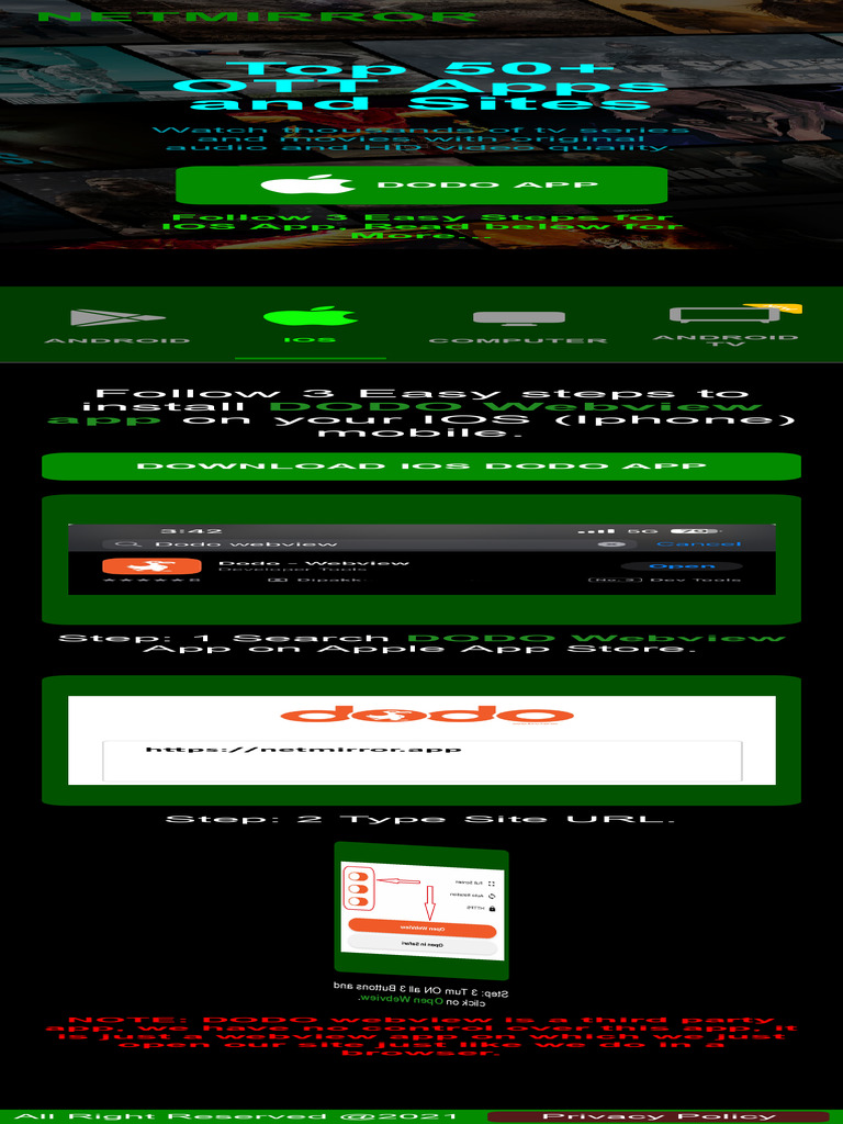 NetMirror APP - Watch Movies and Series (NetFlix Mirror) | PDF