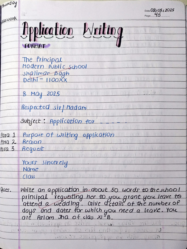 Application Writing | PDF
