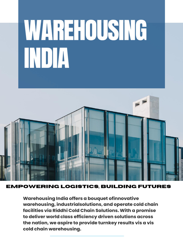 Warehousing India X Riddhi Cold Chain Solutions- Profile | PDF ...