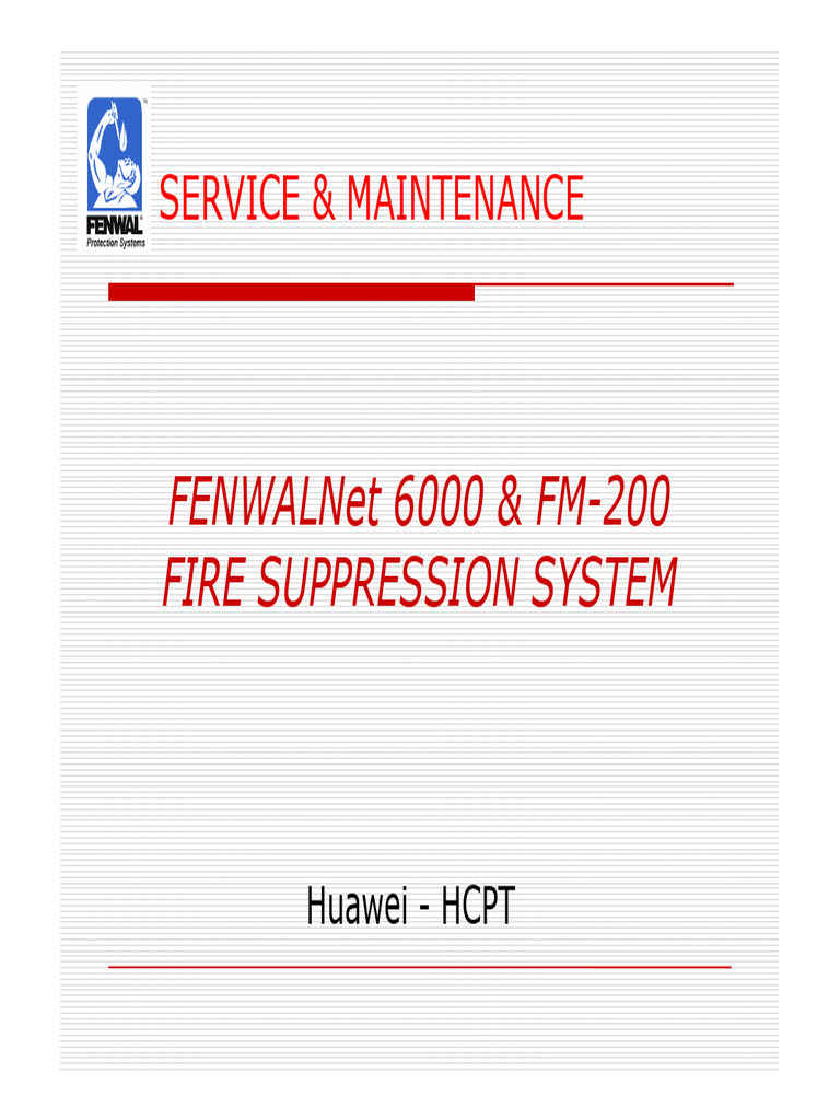 SOP Fire Suppression System | PDF