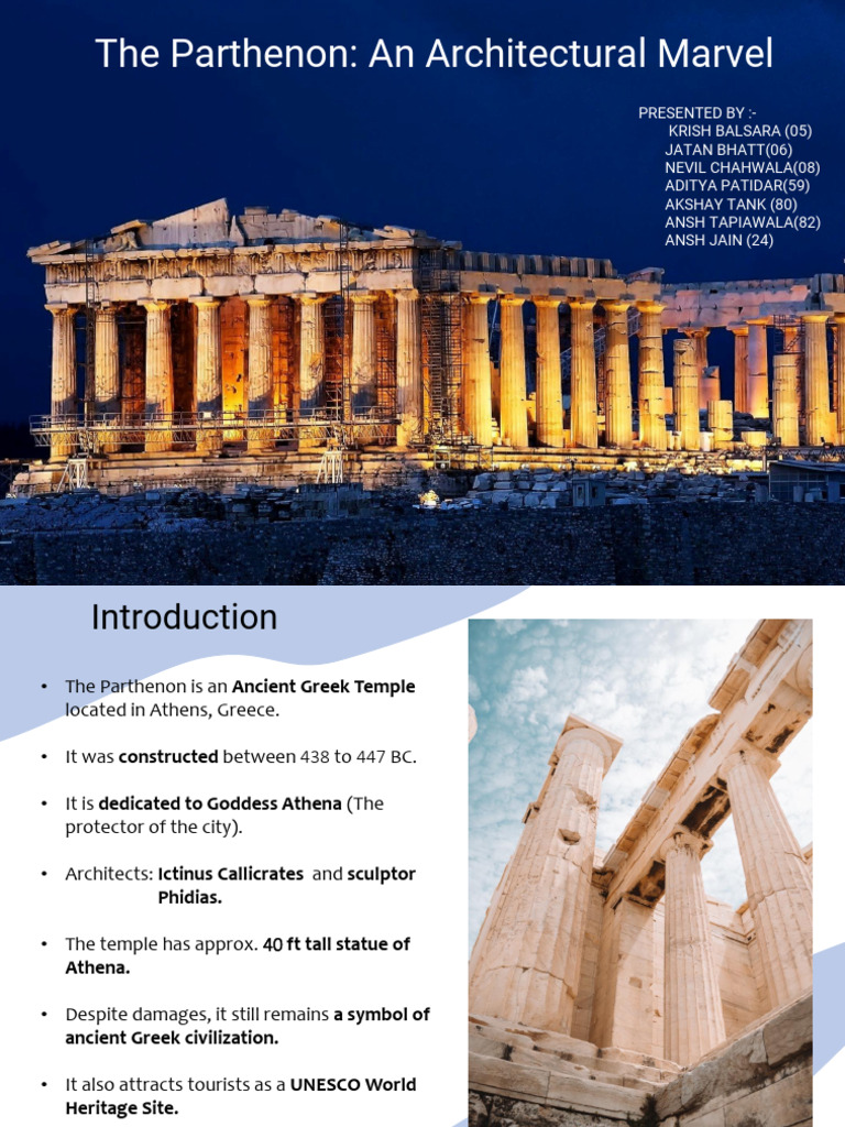 Greek Parthenon (Batch - A) | PDF | Column