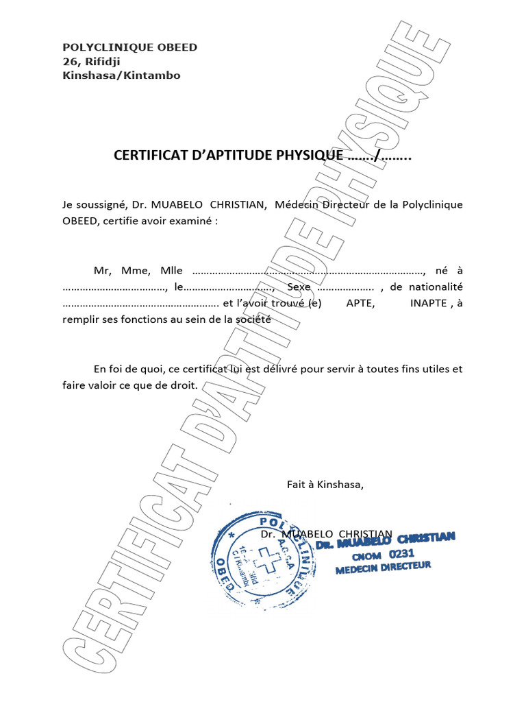 Certificat | PDF