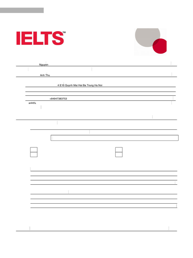 Additional TRF Application Form PDF | PDF