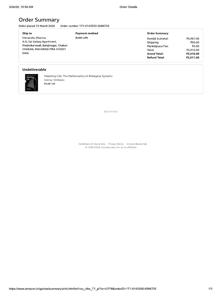 Order Summary | PDF