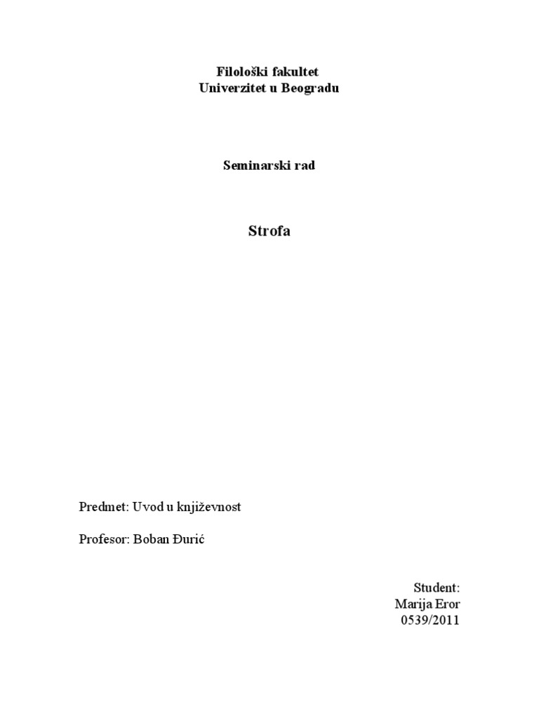Strofa | PDF