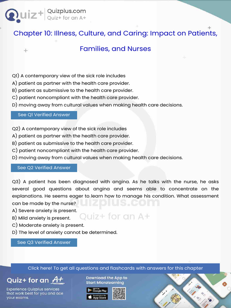 A Contemporary View of the Sick Role Includes | PDF | Nursing | Health Care