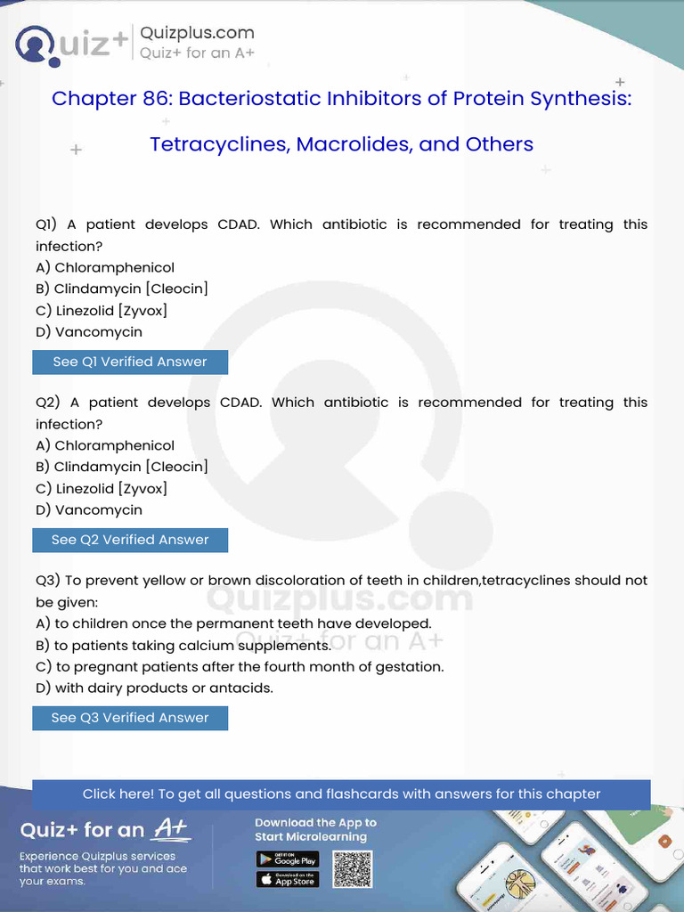 A Patient Develops Cdad Which Antibiotic is Recommended for Treating ...