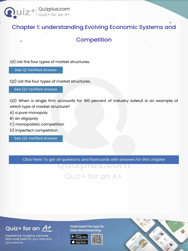 List the Four Types of Market Structures | PDF | Entrepreneurship ...