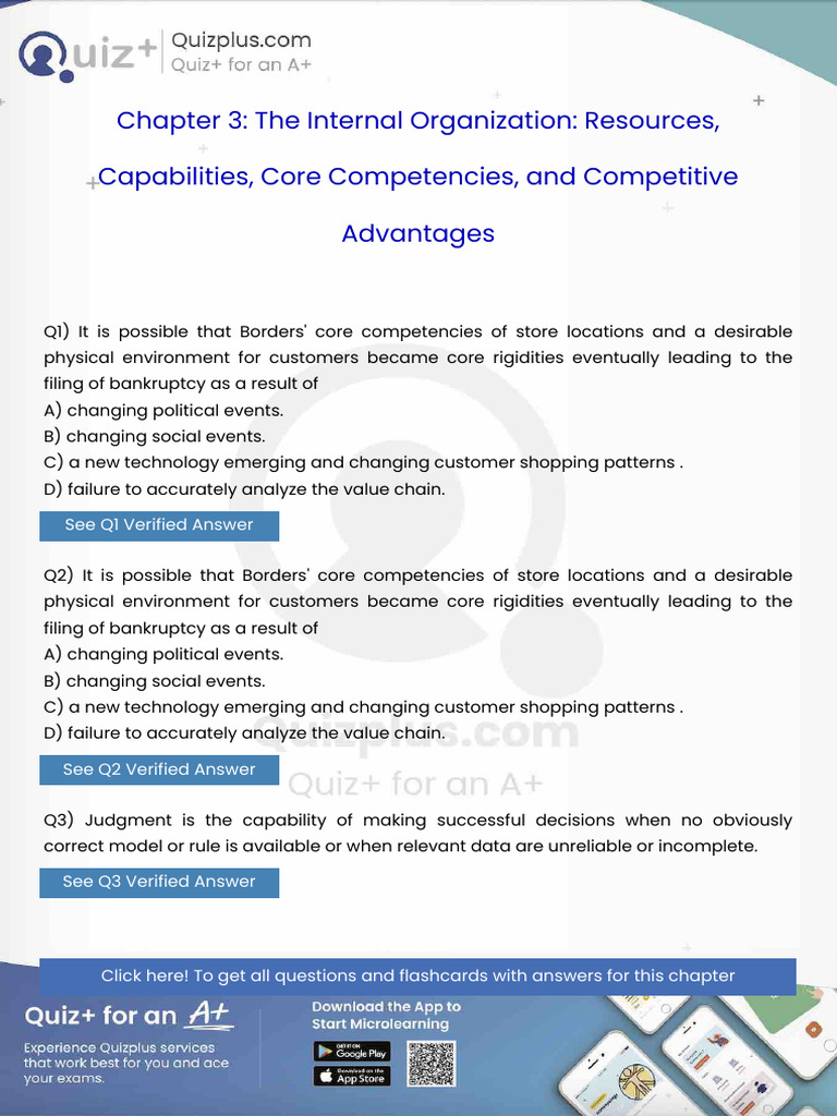 It is Possible That Borders Core Competencies of Store Locations and a ...