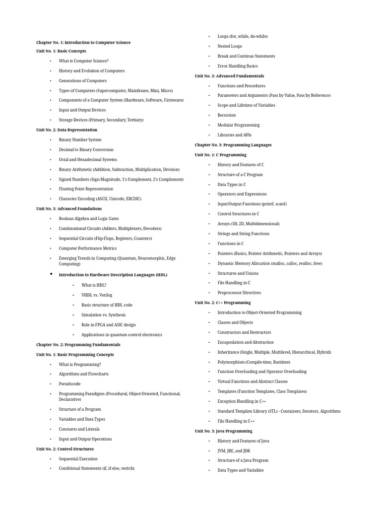 The Computer Science Self Study Syllabus | PDF | Computer Network ...