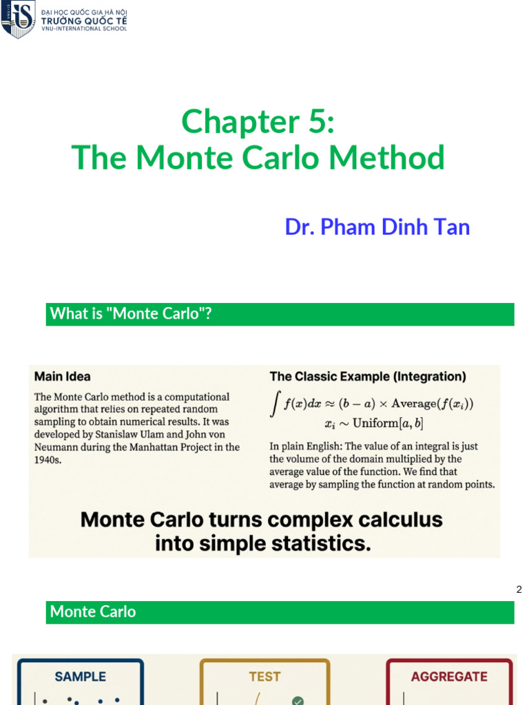 Modeling 5 the Monte Carlo Method | PDF | Monte Carlo Method | Matrix ...