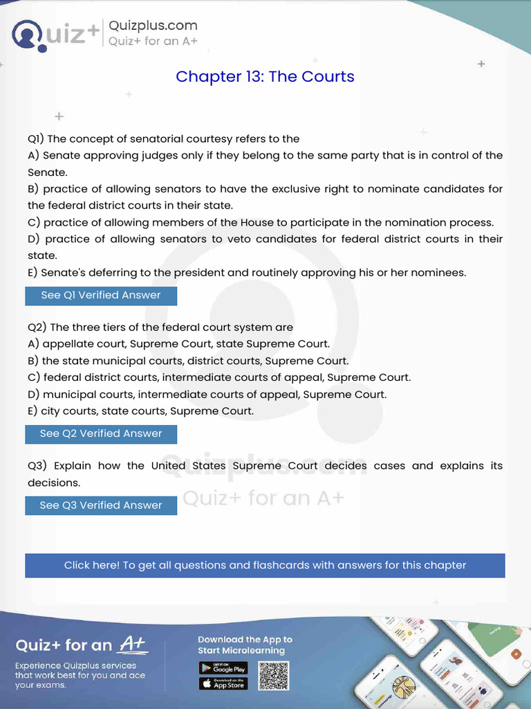 The Concept of Senatorial Courtesy Refers to The | PDF | Appellate ...