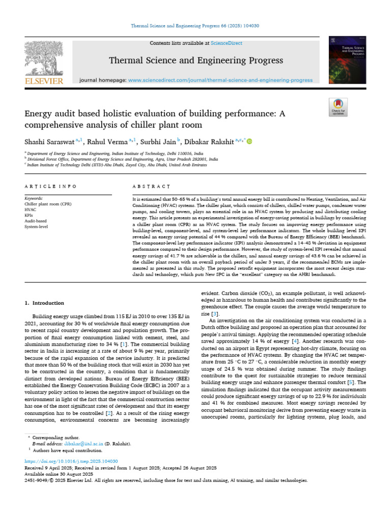 03Article - Energy audit Building Performance | PDF | Energy ...