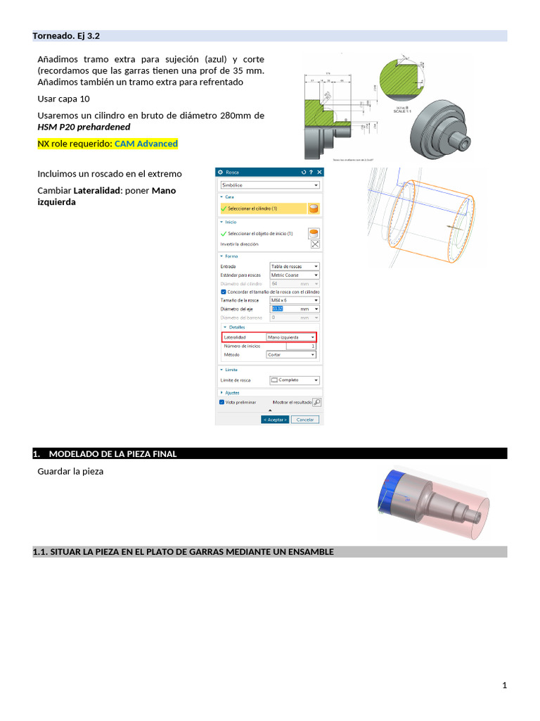 Tutorial Torneado NX CAM | PDF | Metalurgia