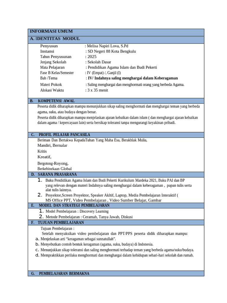 Modul Ajar | PDF