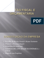 GESTÃO FISCAL E ORÇAMENTÁRIA