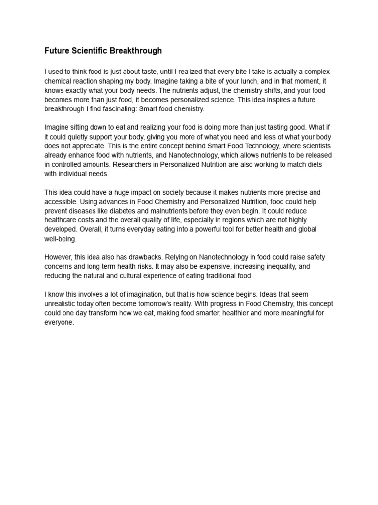 NUS Science Essay (1) | PDF