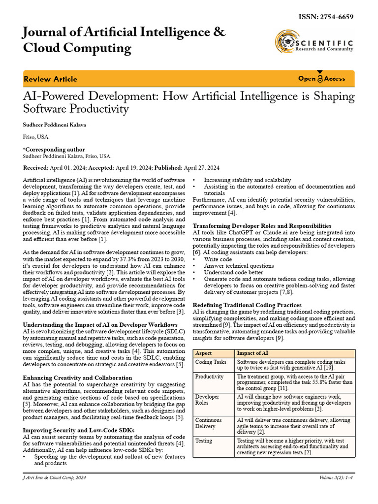 AI-Powered Development How Artificial Intelligence | PDF | Artificial ...