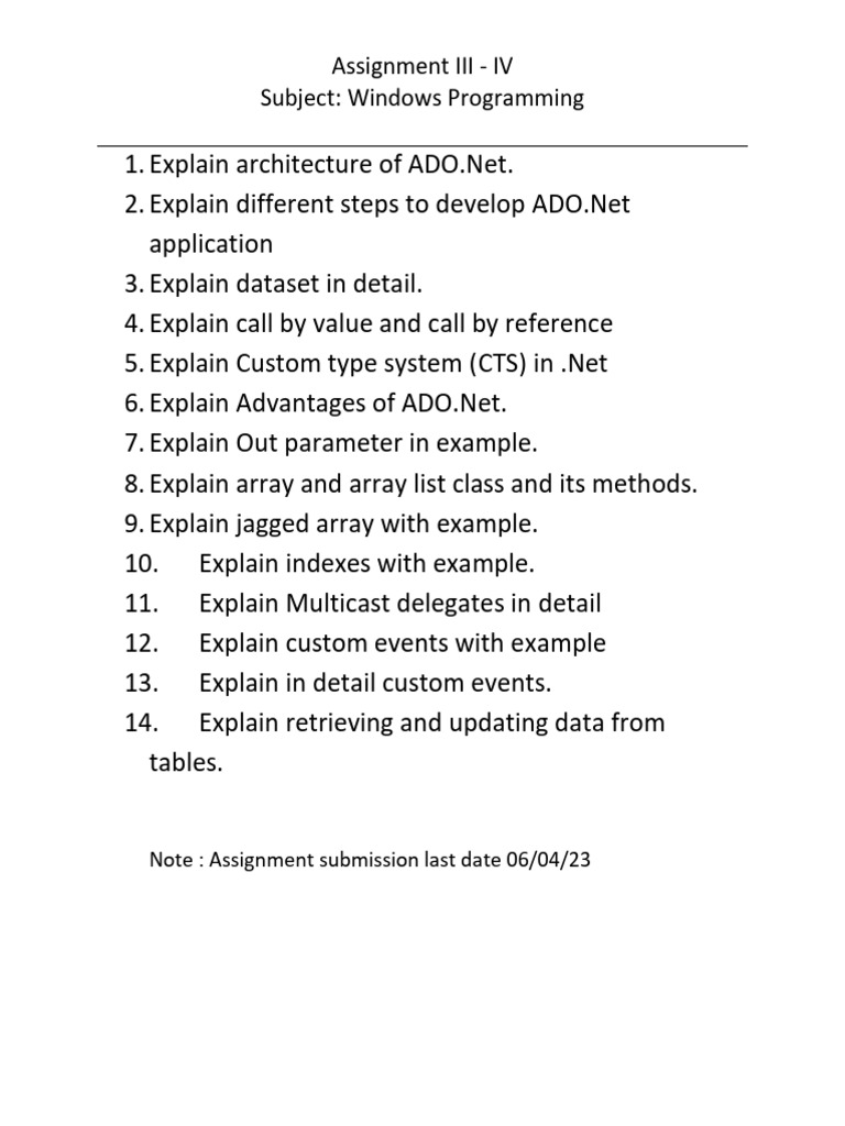 WPassignment3,4 | PDF