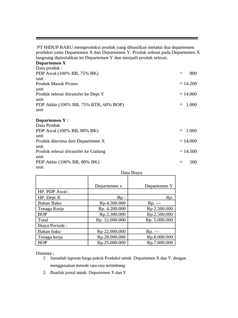 Metode Rata-Rata HPP | PDF