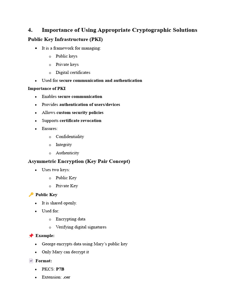 Chapter 4-1 | PDF | Key (Cryptography) | Encryption